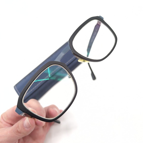 Face a Face Paris Scott 3 TM01 Eyeglasses Mens 51-20-142 Black Blue Titanium - Picture 10 of 13